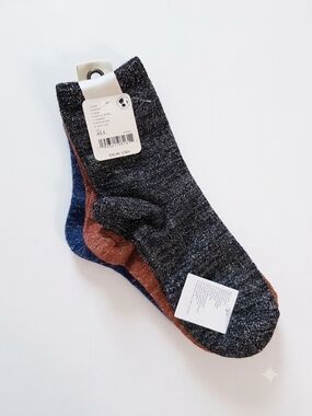 ✏️NWT|  Free People ♡ Womens's 3 Pack Lurex Crew Socks